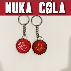 Fallout 4 Nuka Cola Cap Keychains - Pre & Post War Style - 3.5inch Keychains